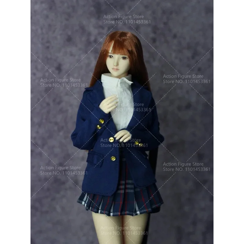 1/6 مقياس أنثى الجندي طالب النمط البريطاني سترة JK موحدة طويلة الأكمام السترة معطف صالح 12 بوصة عمل نموذج لجسم الجسم