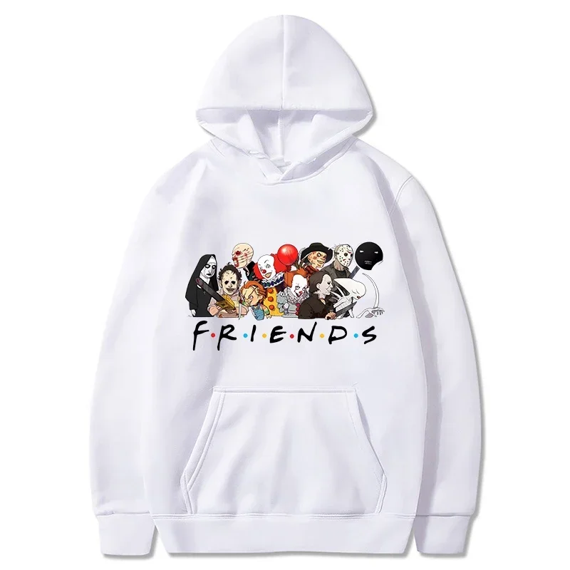 

Halloween Hoodies Men Fashion Long Sleeve Friends Sweatshirts Women Novelty Horror Movie Casual Harajuku Pullovers Sudaderas