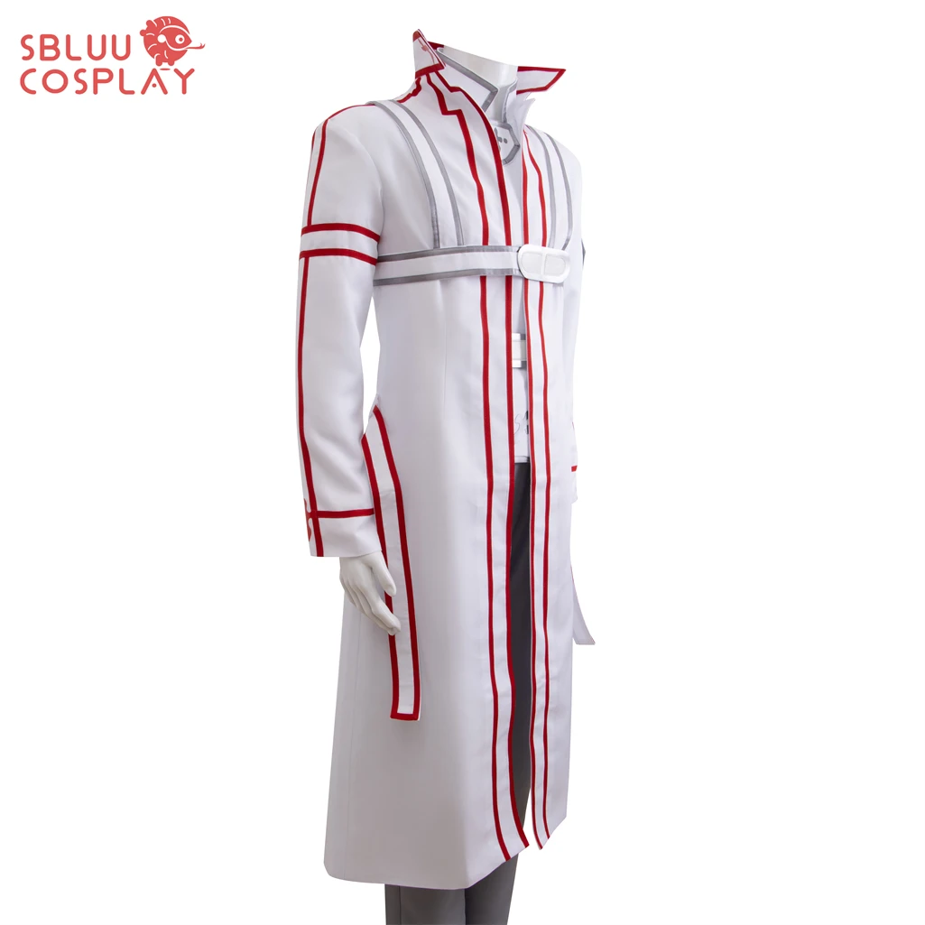 SBluuCosplay Sword Art Online Kirito Cosplay Costume White Version Custom Made