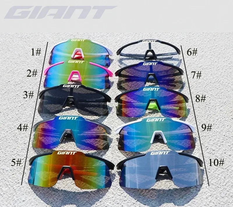giant long-distance Cycling Glasses super light Men WomenAnti-Fog UV400 Protection MTB Bike Glasses Windproof Sports Eyewear