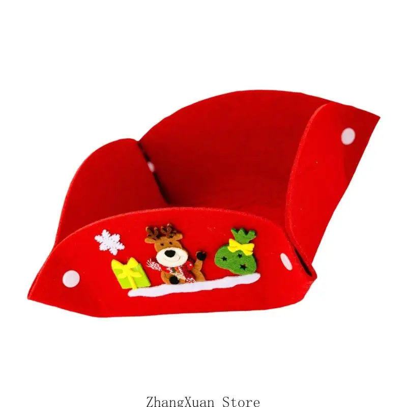 Saisonale Süßigkeitenbox aus Vliesstoff für Weihnachtsleckereien für Partytische, 3 x – Detail 5