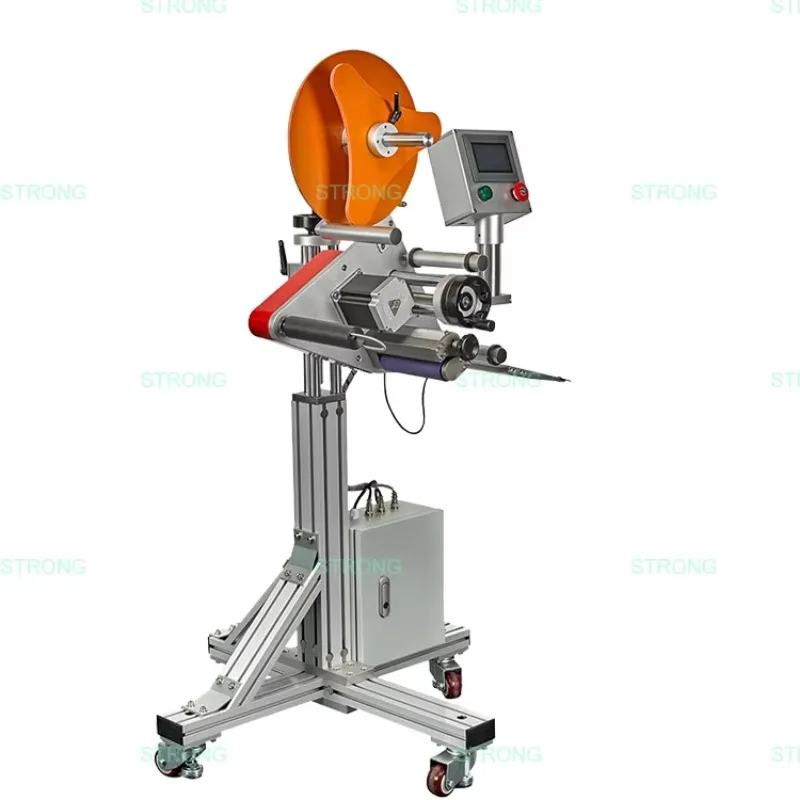 Automatic Flat Labeling Machine for Scratch  s Flat Bags Vertical Plastic Bottles