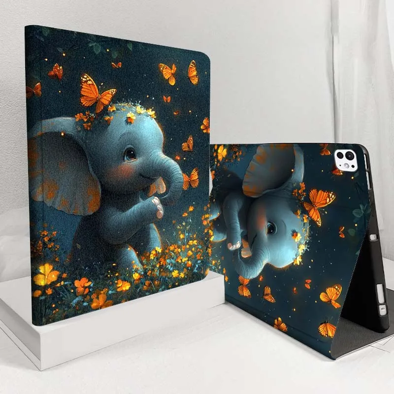 

Pink elephant rainbow For iPad Pro Air 5 4 3 13 11 8 7 6 5 10th 7th 6th 10.5 12.9 10.9 Tablet Case