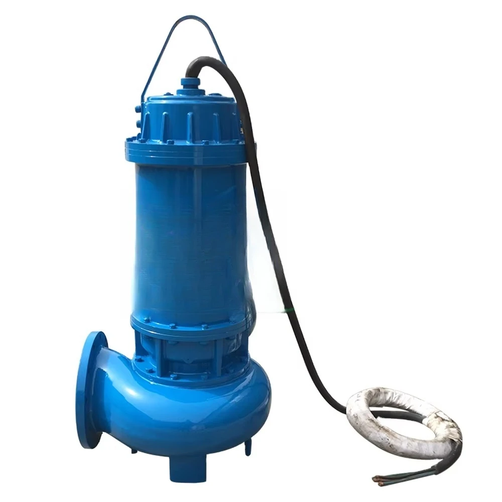 12-Inch stainless steel submersible sewage  with high flow cutter for clean water wastewater treatment