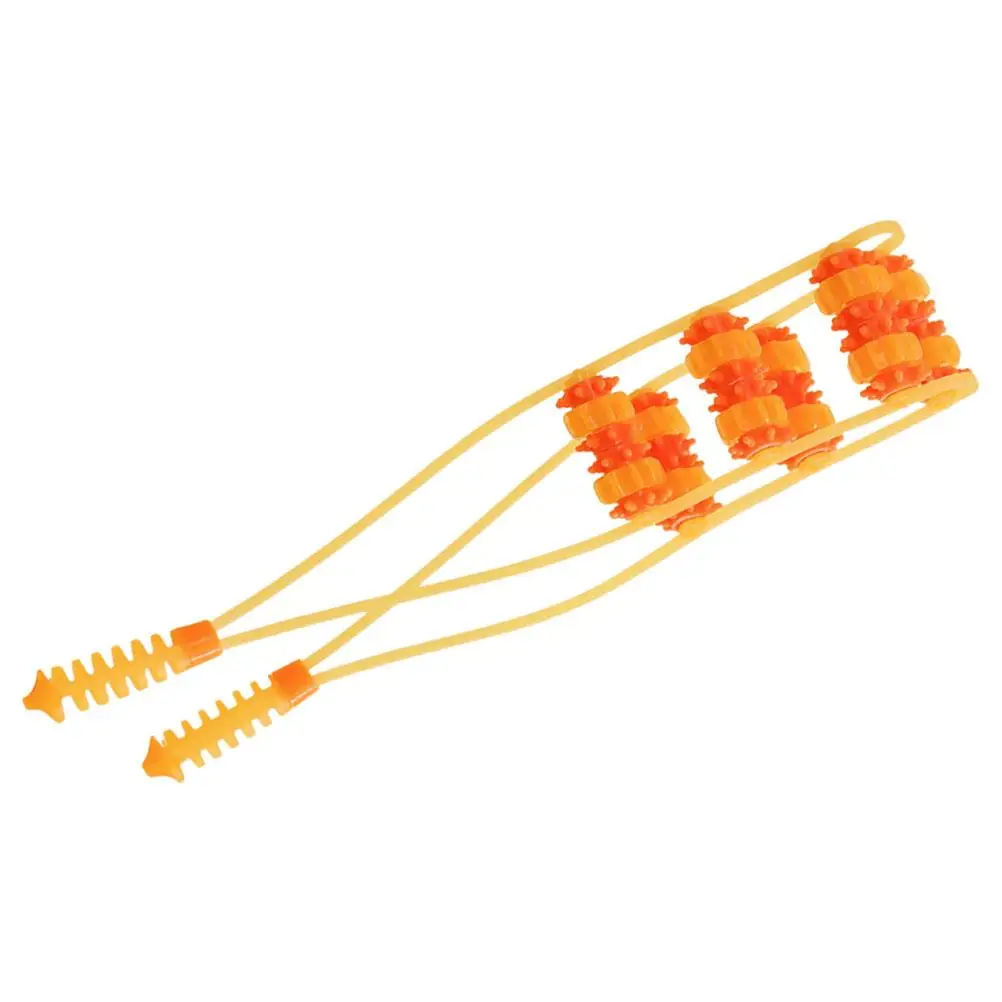 

Roller Wheels Orange Back Neck Hand Massage Muscle Massager Hand Muscle Roller Massage Stick Operated Portable Tool