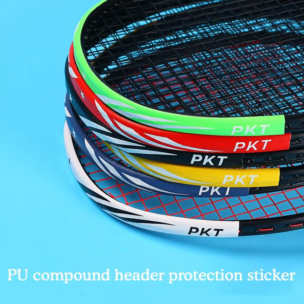 Zelfklevende Badminton Racket Head Edge Protector Tape PU Anti Paint Off Slijtvaste Sport Badminton Accessoires Apparatuur