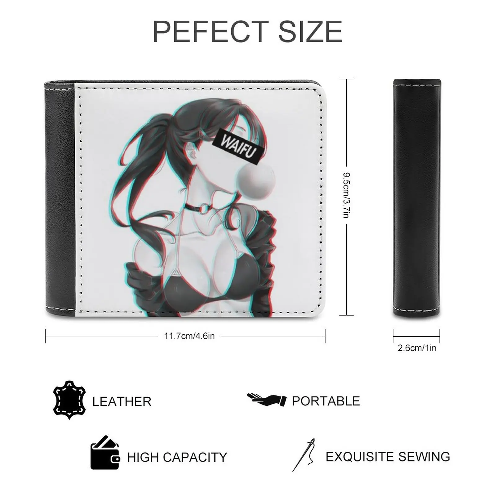 Cute Anime Girl Waifu Material Business Men Wallets Small Money Purses New Design Dollar Price Top Wallet Hentaik1Ng Cute Waifu