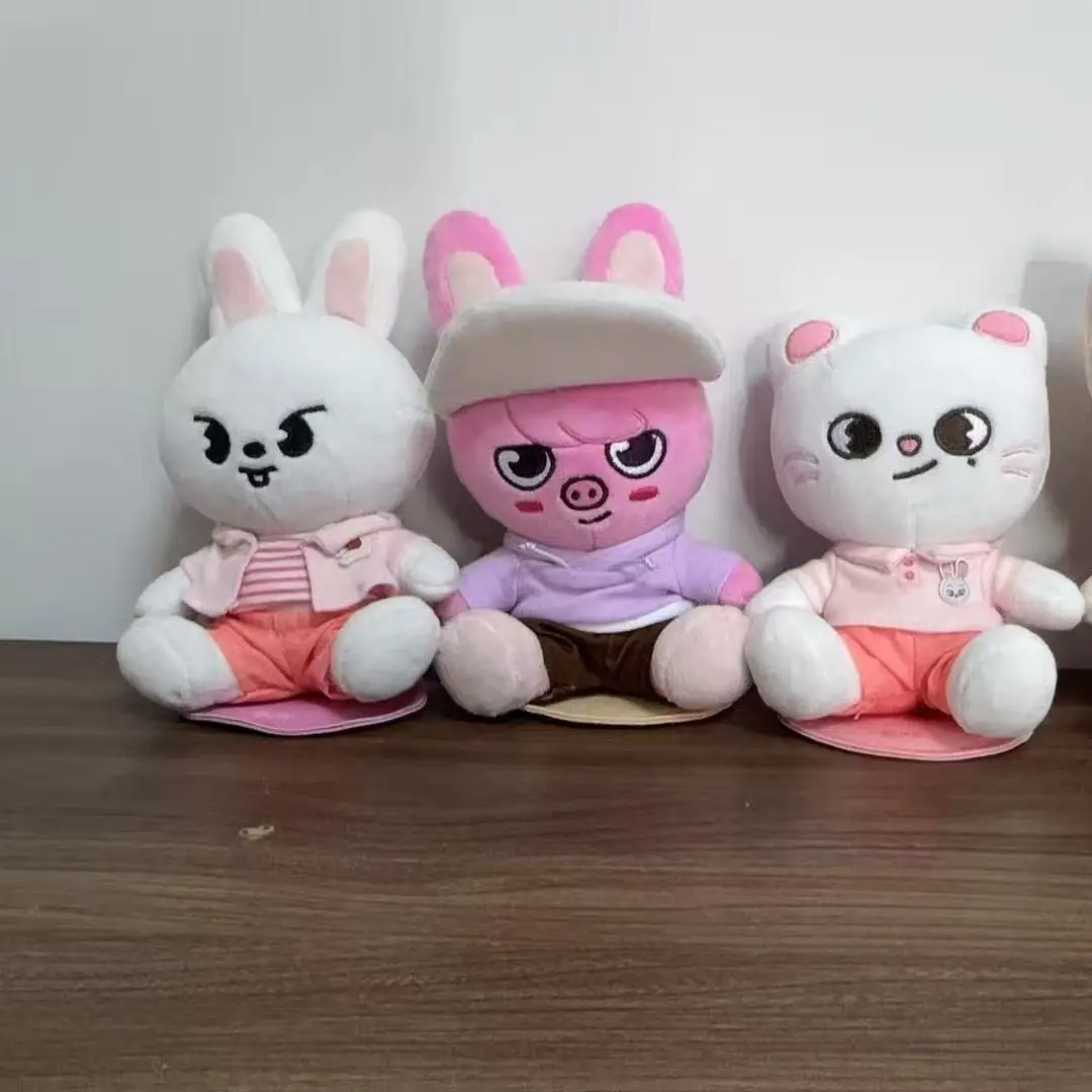 

New K-POP Stray Kids Cartoon Plush Toy SKZOO Plush Doll Sitting posture FELIX Bangchan Plush Doll Surrounding Birthday Gifts