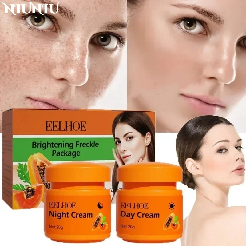 Papaya Cream Lightens Facial Dark Skin Moisturizing Cream Day and Night Use Face Care Improve Dark Dull Skin Brightening Lotion