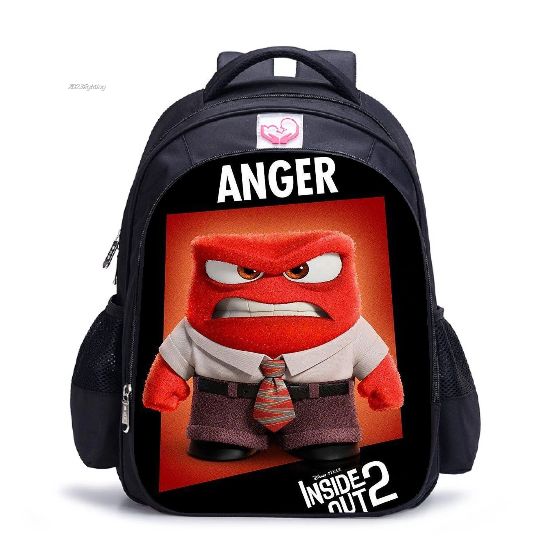 New inside out 2 Backpacks Cartoon Joy Sadness Anger Backpack Student School Bag 16inch Primary Children's Gifts Cartoon Mochila