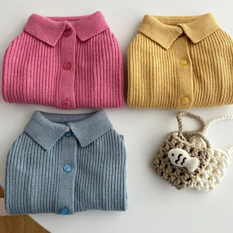 Sweet Style Pet Sweater Winter Warm Dog Clothes Teddy Solid Knit Clothes Simple and Cute Pullover Send Bag XS-XL