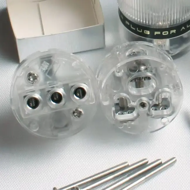 Rhodium Plated HIFI EU Male & Female IEC High Quality Diy Connector