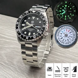 TUEDIX Luxury Black Diving Mechanical Men Watches Super Luminous Wrist Watch Reloj Hombre NH36A Movement Weekday Date