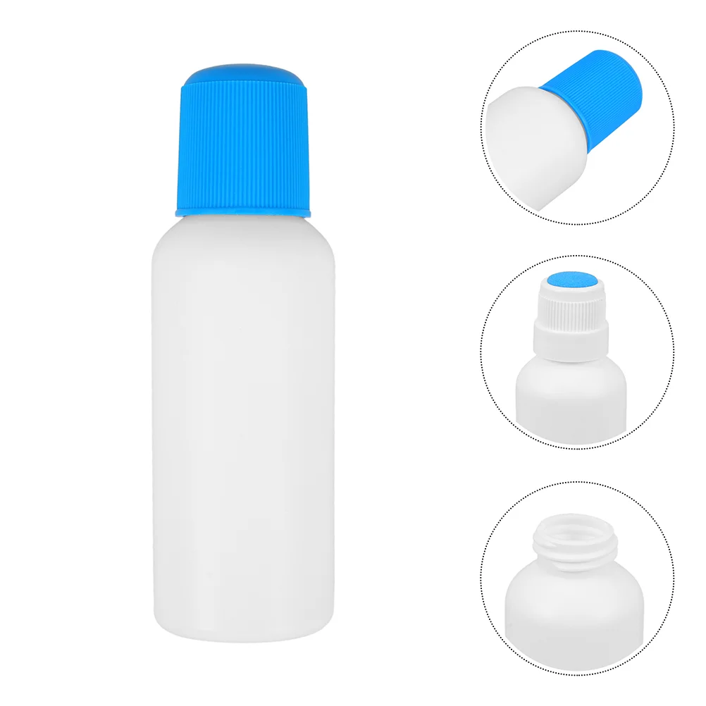 

4 Pcs Pill Bottle Liniment Empty Liquid Applicator Bottles Sponge Head Ink Filling Dauber Refillable Tip Squeeze