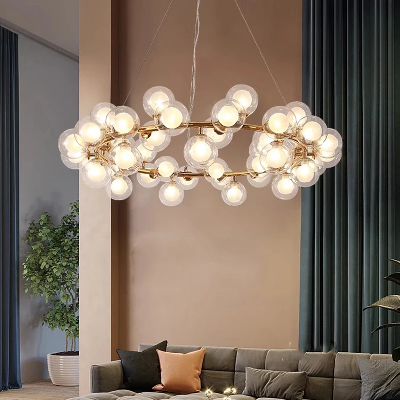 Modern LED Chandeliers for Home Decor, Luzes penduradas, Sala de estar, Sala de jantar, Iluminação interior