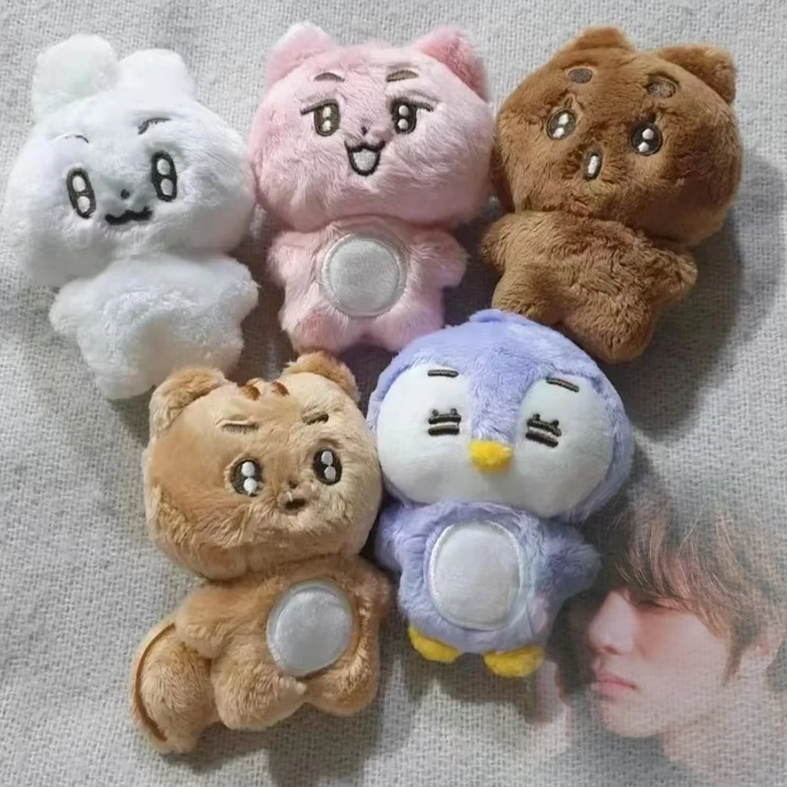 

Cute Soobin Yeonjun Kpop Cartoon Peluches Dolls Plush Keyrings Kawaii Keychain Backpack Bag Stuffed Animals Pendants Accessories