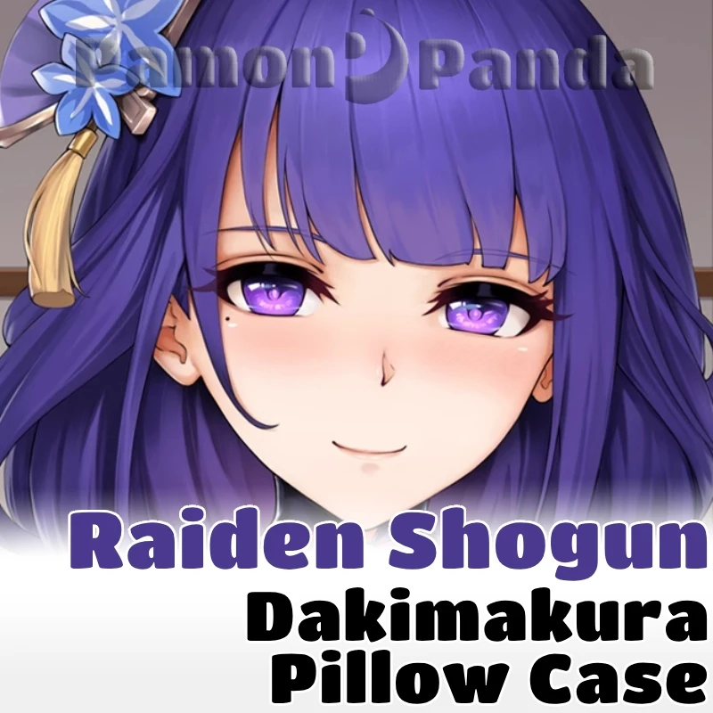 Raiden Shogun Dakimakura Genshin Impact Pillowcase Hugging Full Body Pillow Case Sexy Cushion Cover Home Bedding Decor Gift