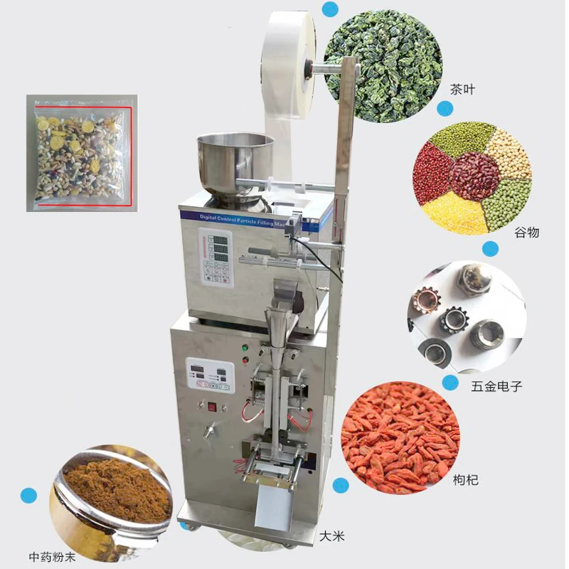 Mesin Pengisian Multi Fungsi Untuk Mesin Pengemas Makanan Gandum Makanan Kucing Teh Bunga Bubuk Granul