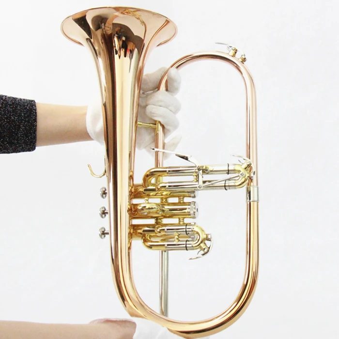 

fast delivery flugel horn Bb tone top quality brass instruments from Chinese factory most popular flugelhorn