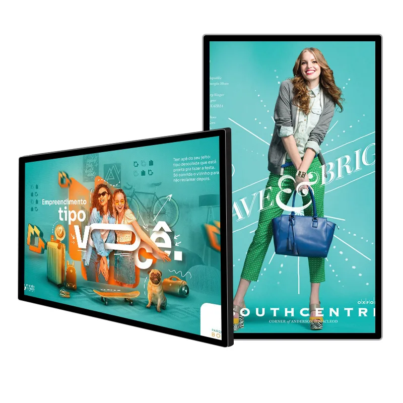 32/42/55/65-inch ultra-thin wall-mounted advertising machines, display, wall-mounted touch advertising all-in-one machines