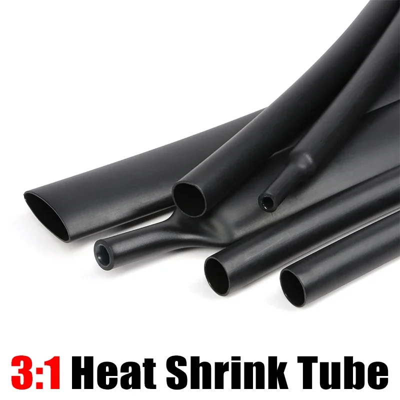 

1~200M 3:1 Heat Shrink Tube 1.6/2.4/3.2/4.8/6.4/7.9/9.5/12.7/15.4/19.1/25.4/30/39/50mm With Double Wall Glue