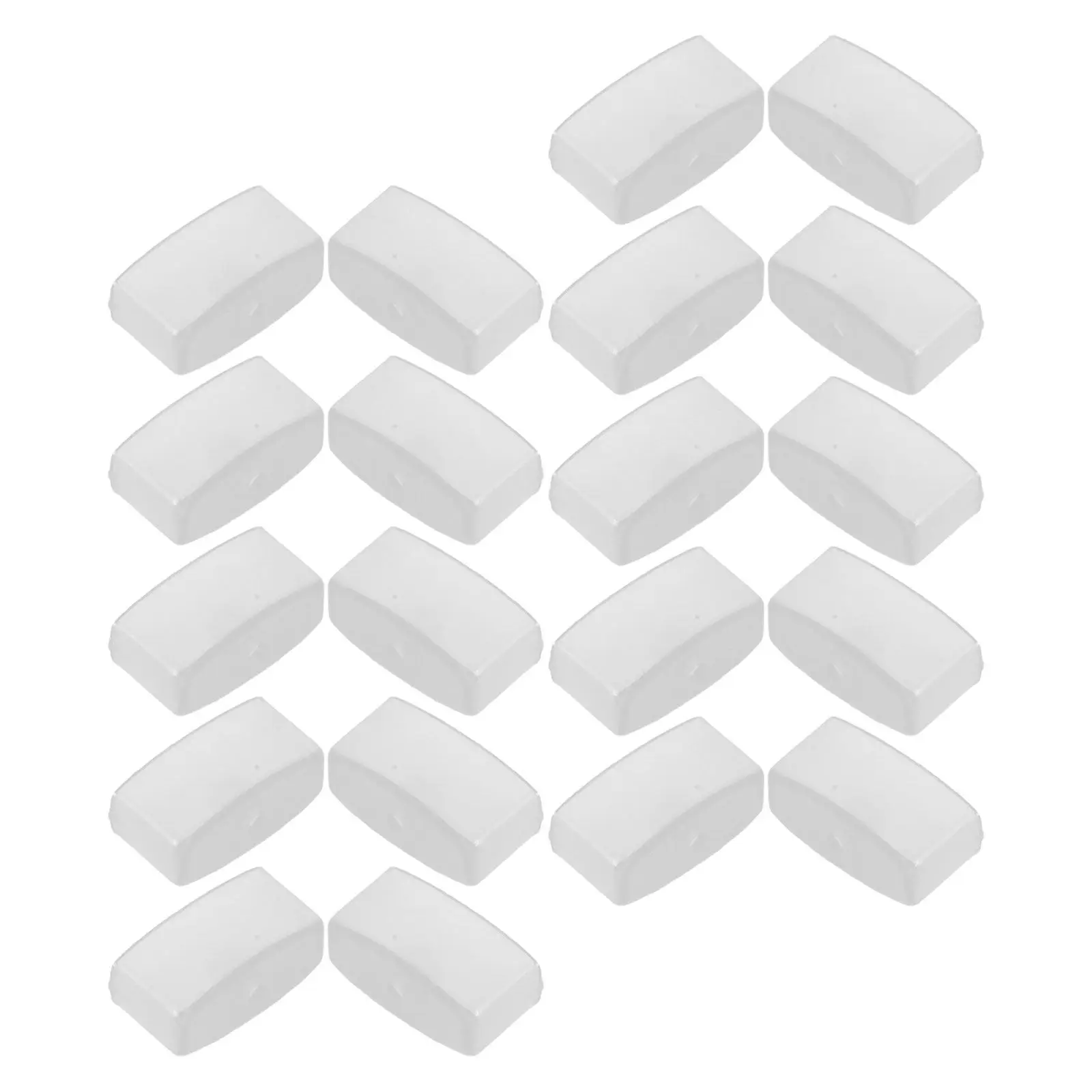 20pcs Venetian Blind Rail Caps Plastic Bottom Rail End Plugs Venetian Blind End Plug Replacements Window Tools For Home Office