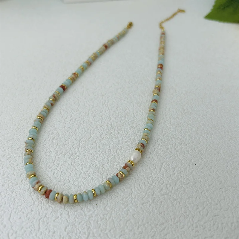 Travel Accessories Best - Collier de perles en pierre naturelle