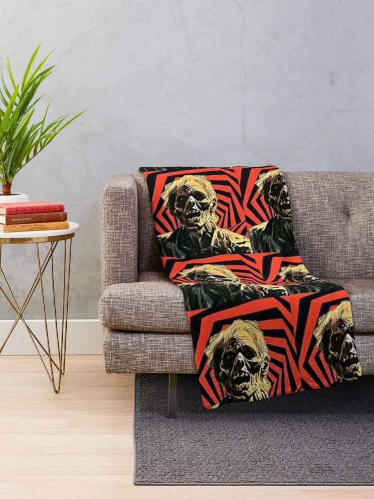 Retro Zombie Action Throw Blanket Decorative Throw Nap Cute Blankets