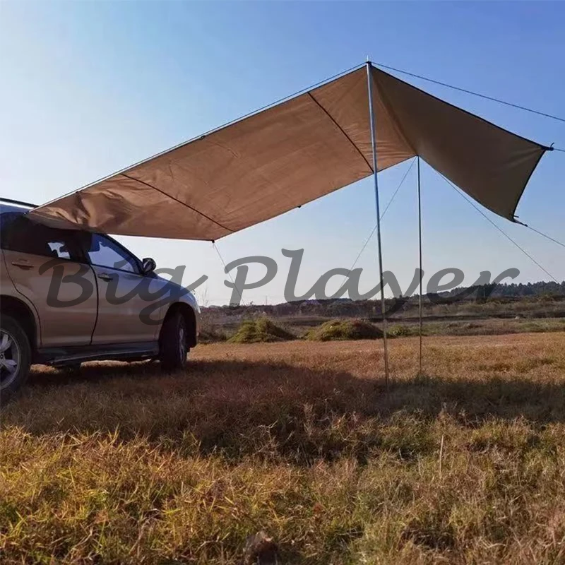 

Portable Car Shelter Shade Tent Outdoor Camping Luxury Tent For Suv RV Automobile Side Roof Top Waterproof Rainproof Canopy