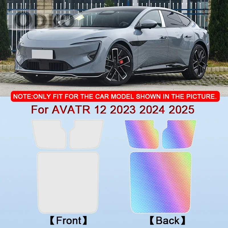 

Car Clip-on Sunroof Skylight Blind Shading Cover Colorful Ice Crystal Auto Roof Sunshade Accessory For AVATR 12 2023 2024 2025