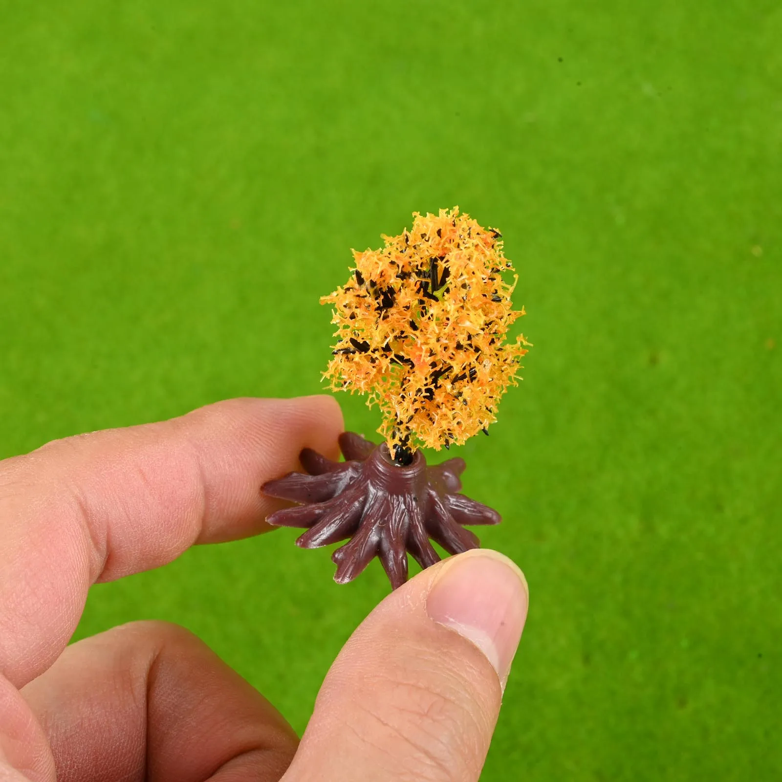 16Pcs Multi-color Miniature Model Trees for Garden Diorama Box Building Train Railroad Scenery Supplies Mini Diorama Tree DIY