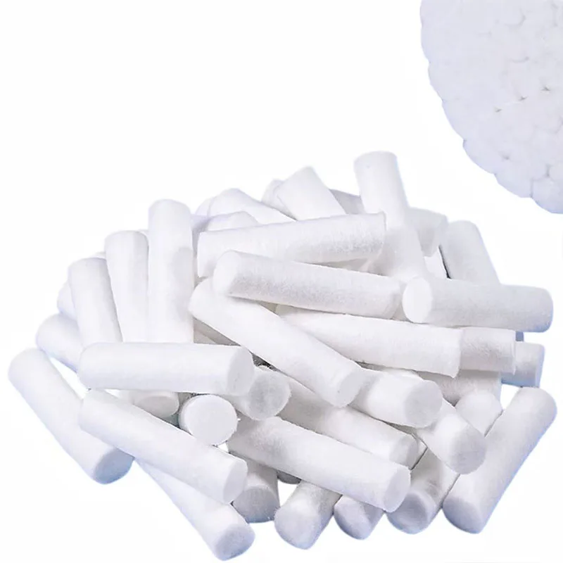 1000Pcs/Bag Disposable Dental Medical Surgical Cotton Rolls Tooth Gem High-purity Cotton Roll Dentist Supplies Teeth Whitening