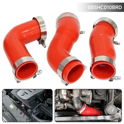Pipe Hose W/ T-Clamps Kit Silicone Intercooler Turbo Fits For BMW E60 E61 530d 525d