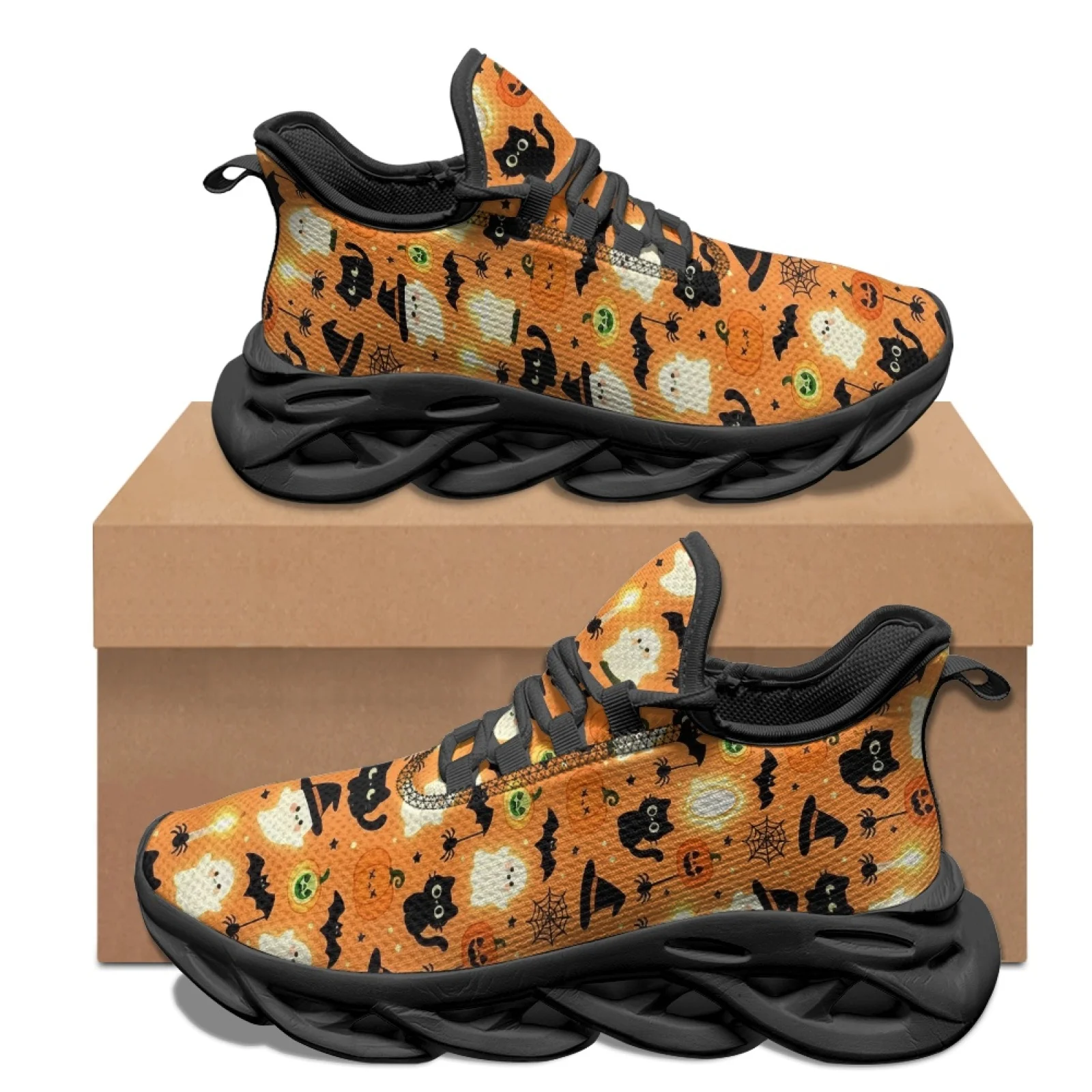 PENSTROLL PENSTROLL Lightweight Fashion Sneakers Mesh & EVA Men's Running Shoes for Hiking Mens Fashion 2026 Halloween Spooky