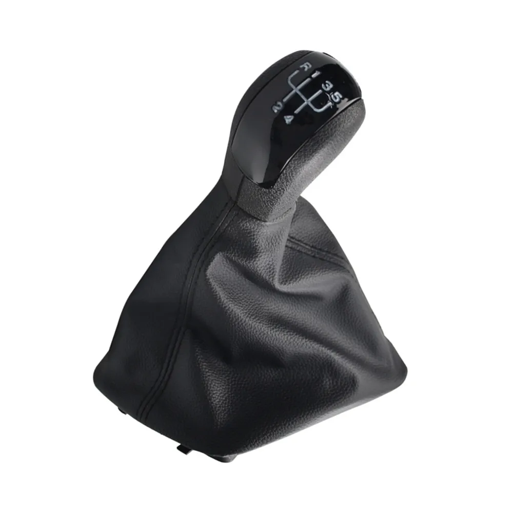 5 6 Speed Car Gear Shift Knob For Skoda Octavia 2 A5 MK2 2004 2005 2006 2007 2008 - 2010 Manual Gear Shift Collars Boot