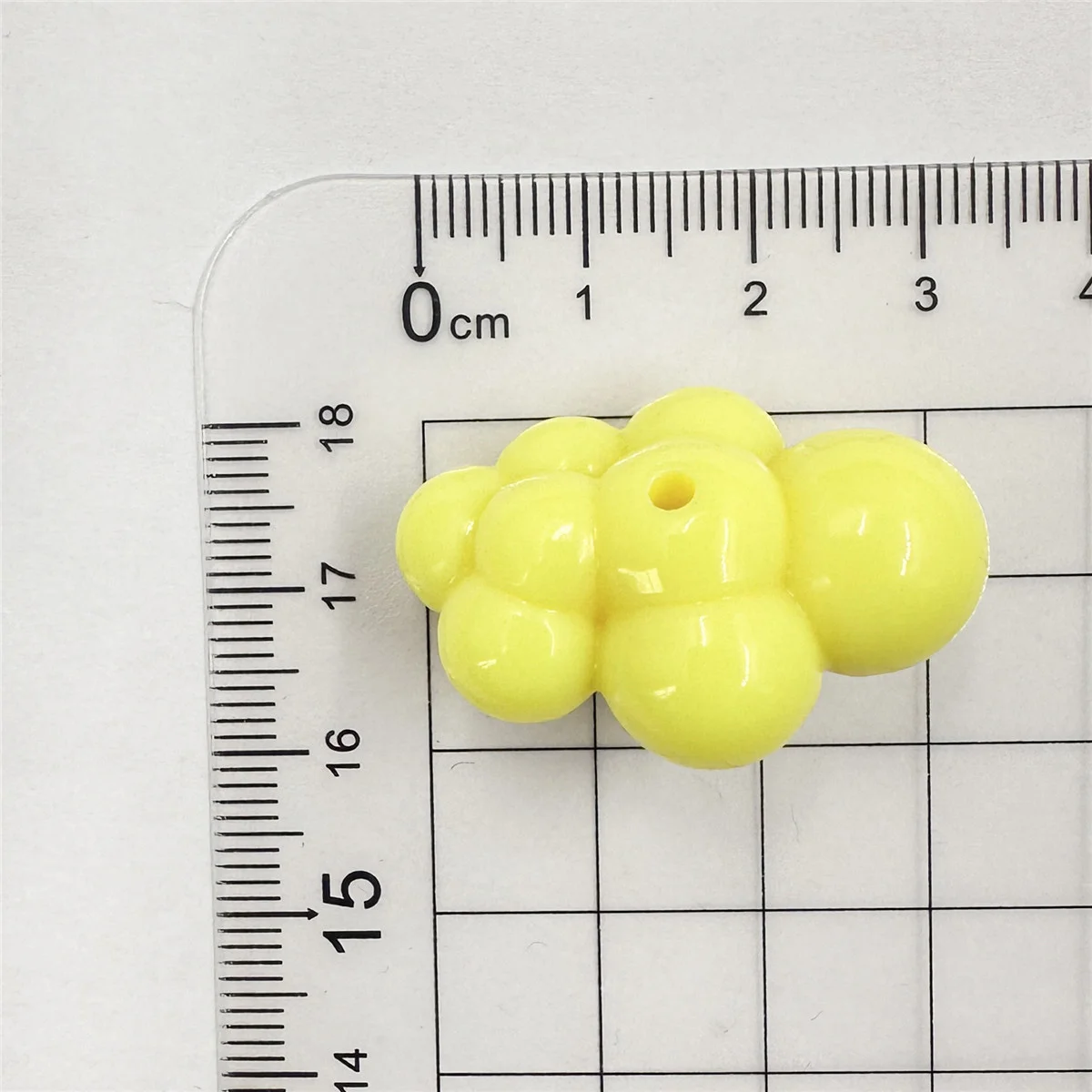 5pcs/bag 33mm*23mm Cloud Shaped Beads Bracelet Making Solid Color Pendant For Keychain DIY Handmade Material Jewelry Accessories