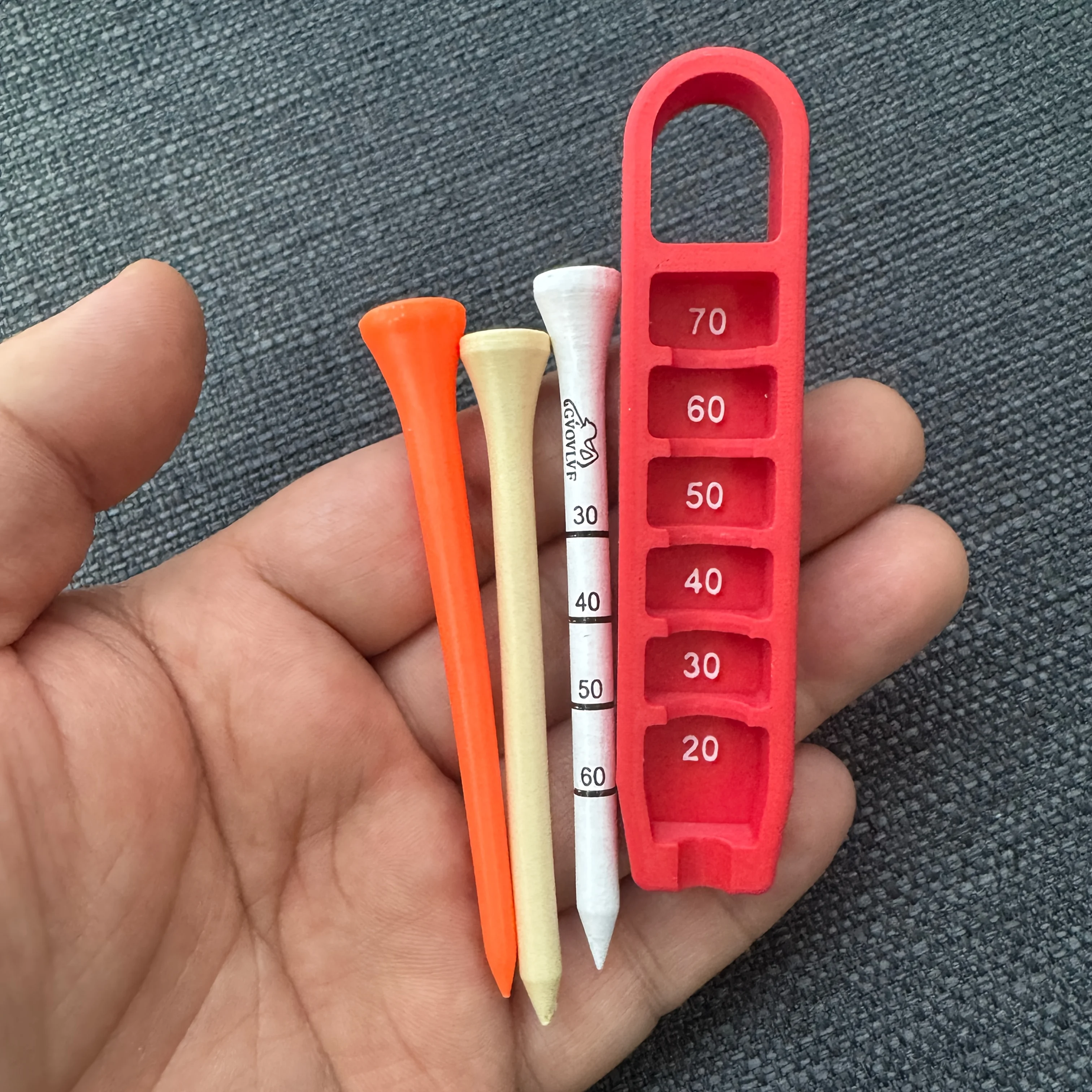 Easy-Grip Adjustable Golf Tee Depth Setter & Puller - Durable Ps Material, Precision Height Adjustment and Lifter