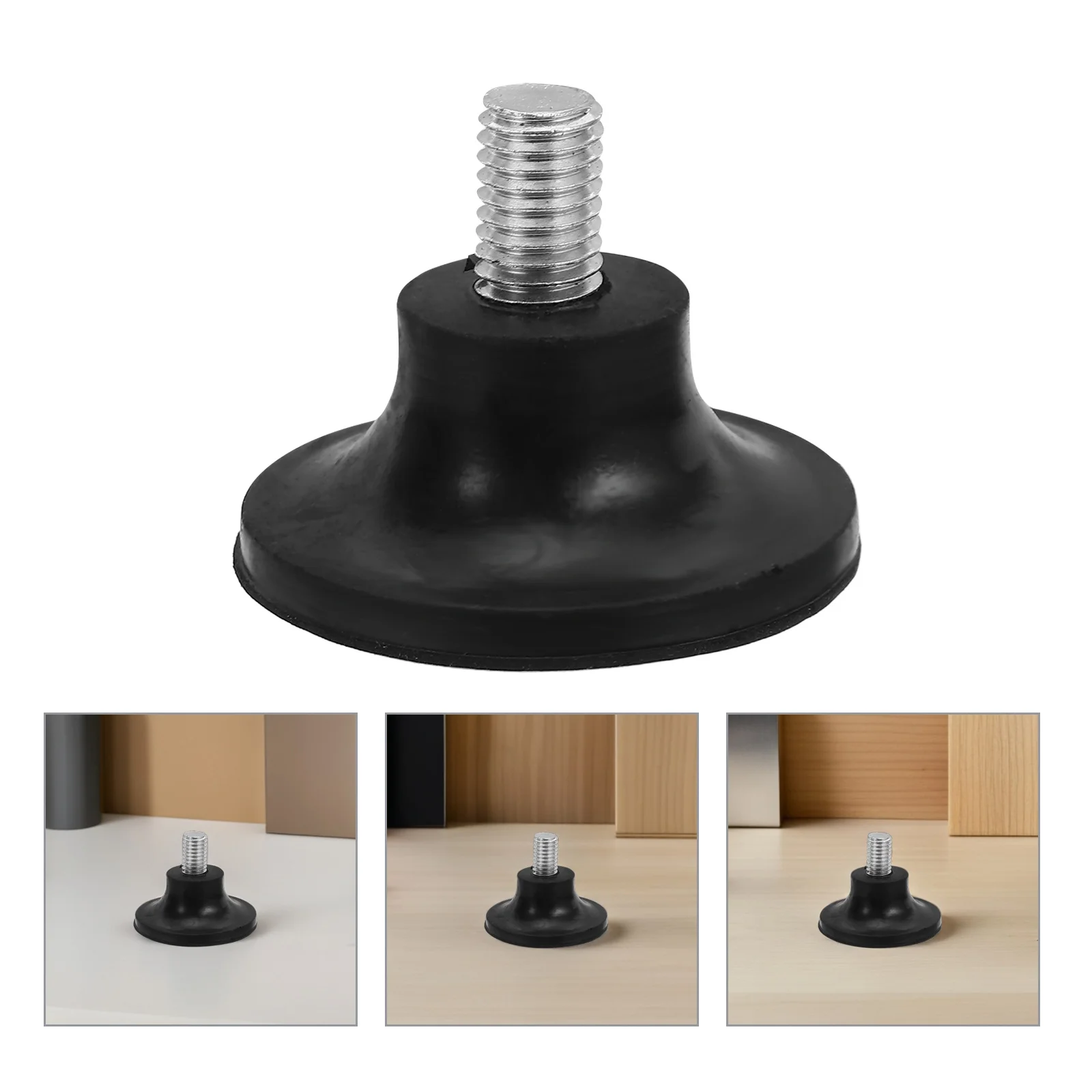 

12Pcs Furniture Rubber Levelers M10 Threaded Screw Adjustable Desk Table Chair Sofa Cabinet Stool Legs Shock Absorbing