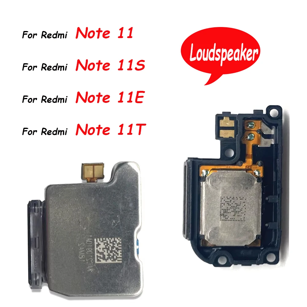 10Pcs，Loudspeaker For Xiaomi Redmi Note 11 11S 11E 11T 11 Pro Plus 4G 5G Buzzer Ringer Loud Speaker Loudspeaker Flex Cable