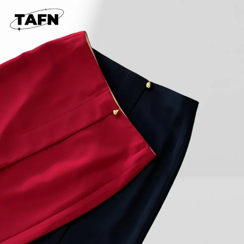 Miękka spódnica damska, codzienna, z wysokim stanem, w kształcie litery A, elegancka, codzienna mini spódniczka damska z wysokim stanem, estetyczna AH2202