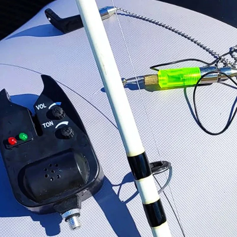 Carp Fishing Bite Alarm With LED Light Annunciator For Carp Fishing Tackle Equipment Fishing Alarm Indicator Fish Bell view 2
