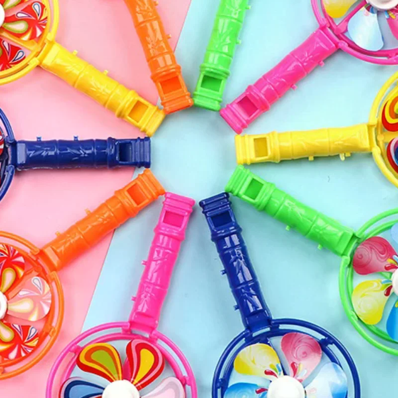 

Random 10pcs Children Toys Plastic Whistle Windmill Fan Kids Birthday Party Gifts Back To School Presents Toy For Kids Gifts