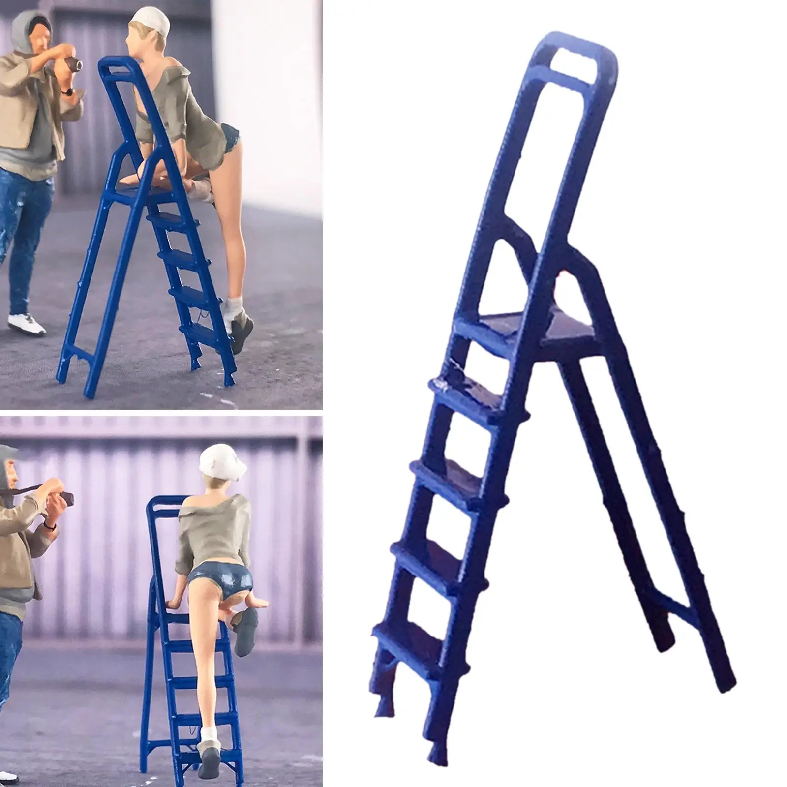 1/64 Figures Ladder Decoration Street Scene Architecture Model Resin S Scale