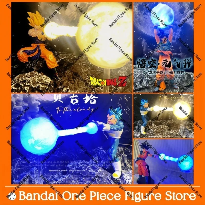 

In Stock DRAGON BALL Son Goku Vegeta Frieza Kamehameha Night Lamp Desktop Decoration Model Anime Surrounding Toys Gift