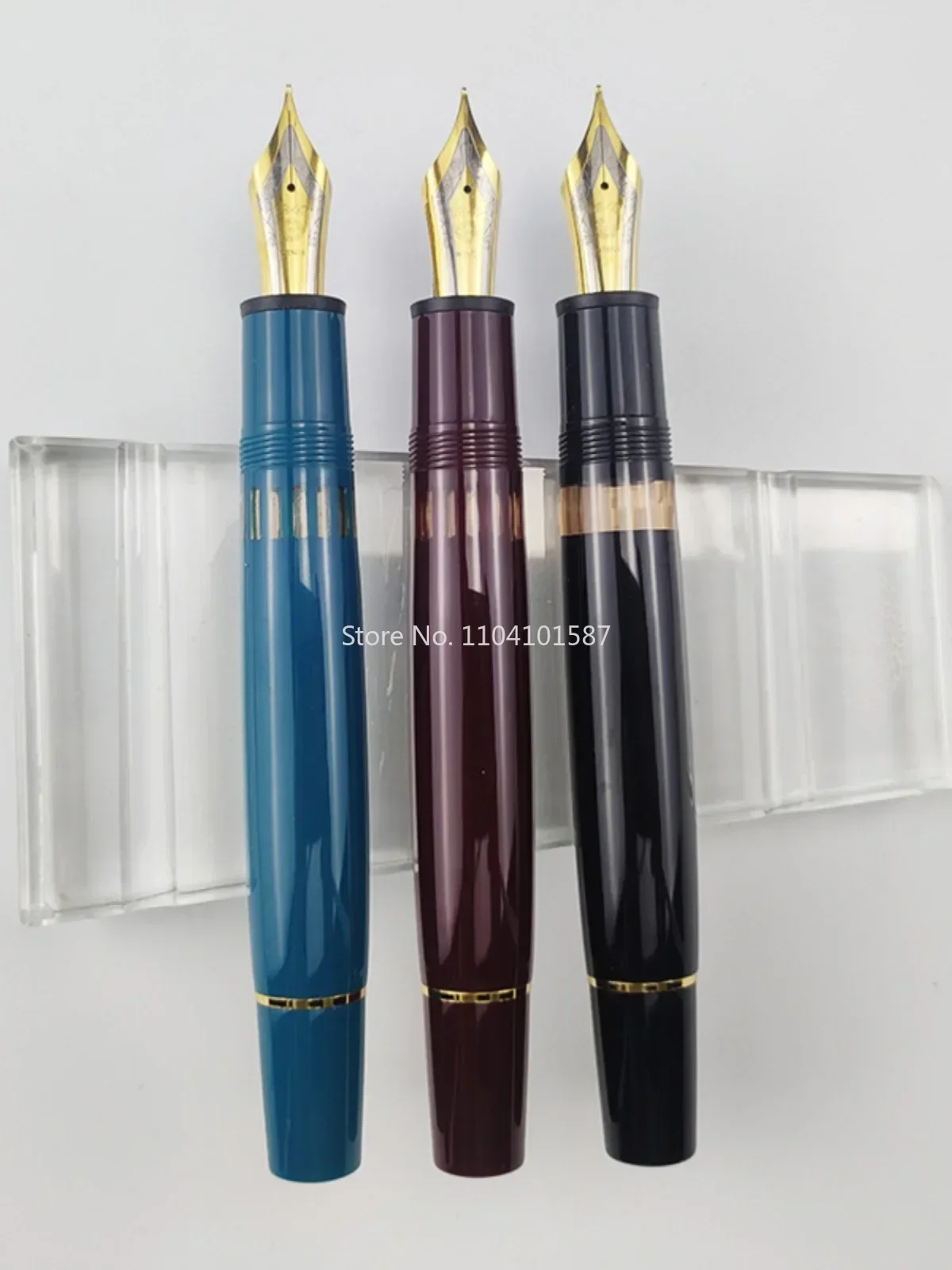 New Wing Sung 630 Brief Fountain Pen Iraurita Nib 0.5~0.7mm Nib Piston Resin Gold Clip Pen Stationery Business Writing Gifts