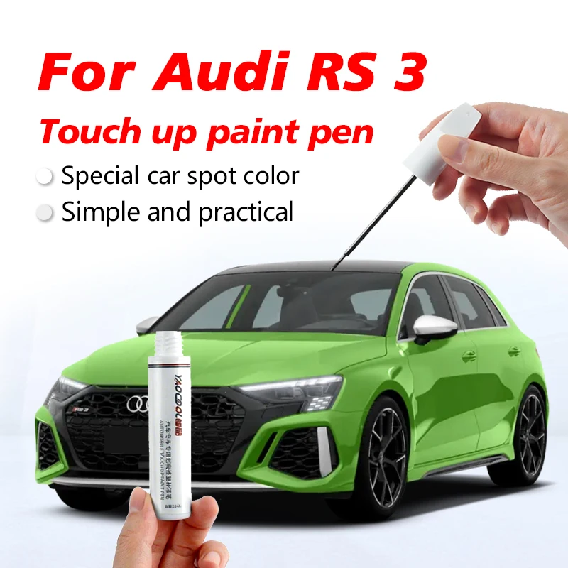 

Для Audi RS 3, автомобильная краска для ретуши, удаление царапин, ремонт краски, защита автомобильной краски, прозрачное покрытие, ручка Mitsos, черный, розовый