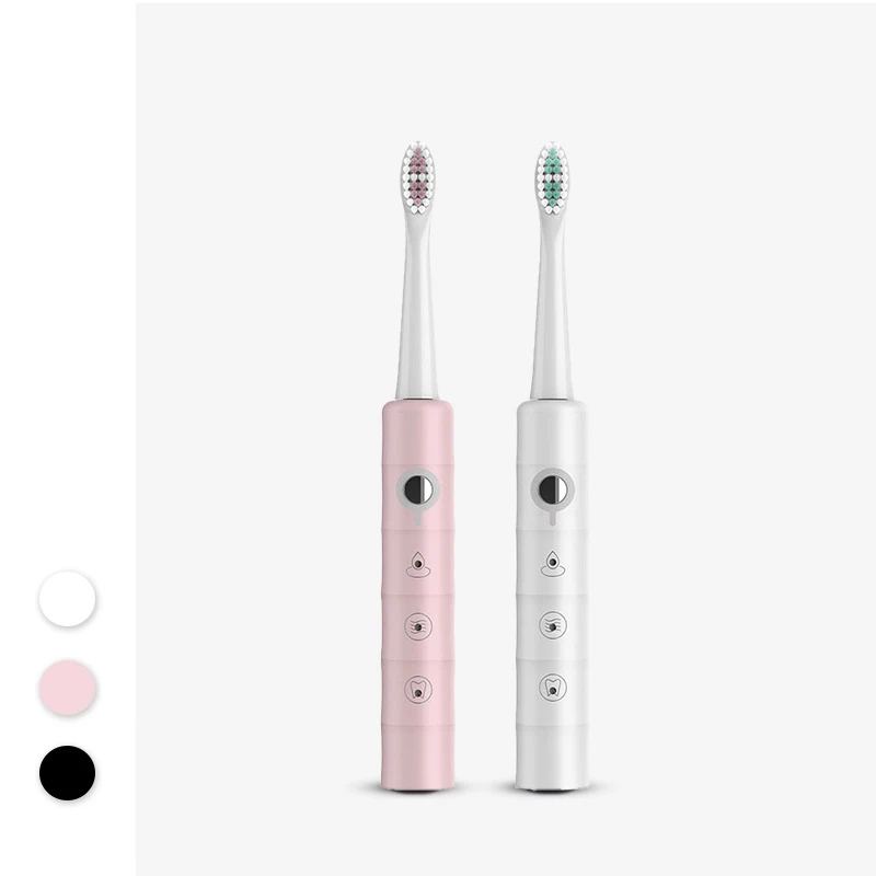 Sonic Electric Toothbrush Adult Couple Rechargeable Houseehold teeth Whitening Toothbrush Smart Timer 4 Brushes Heads set BR-Z2