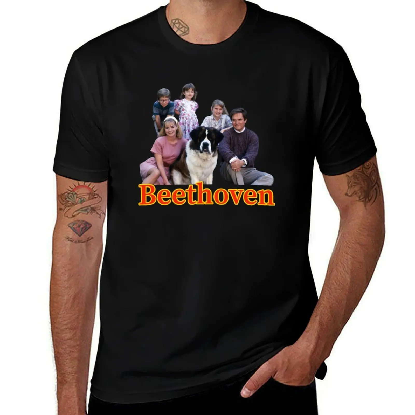 Beethoven Movie T-Shirt Everyday Wear Basic Short Sleeve Top T-Shirt