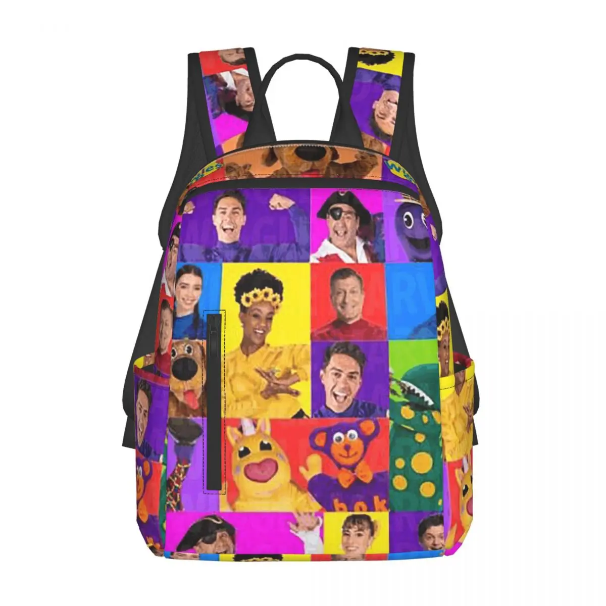 

The Wiggles Tv Show Music Band Backpack Daypack Large Capacity Kids BookBag School Bag Shoulder Bags for Men Women