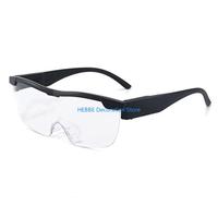 B0KC Glasses with Light 2 LED Lighted Magnifier Eyeglasses for Reading Hobbies & Close Work Glasses